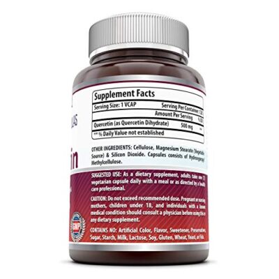 Amazing Formulas Quercetin 500mg 120 Veggie Capsules Supplement - Non-GMO - Gluten Free - Supports Overall Health & Well Being - Image 2