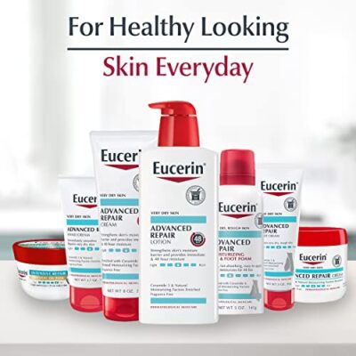 Eucerin Advanced Repair Body Lotion for Very Dry Skin, Unscented Lotion Formulated with Ceramides, 16.9 Fl Oz Bottle - Image 13