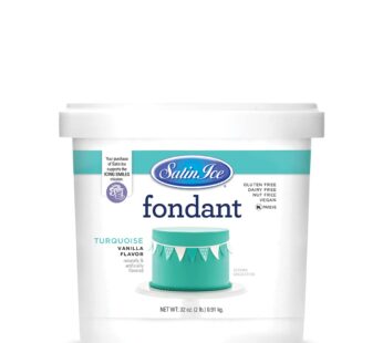 Satin Ice Fondant, Turquoise, 2 Pound