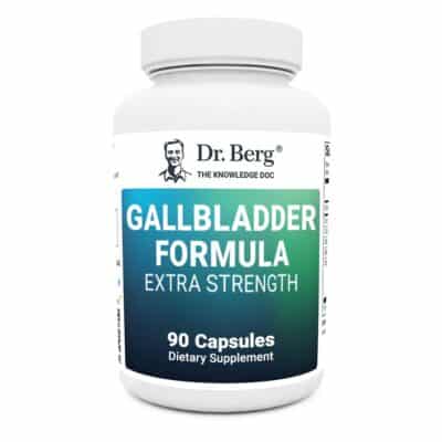 Dr. Berg Gallbladder Formula Extra Strength - Made w/Purified Bile Salts & Digestive Enzymes - Includes Carefully Selected Digestive Herbs - Full 45-Day Supply - 90 Capsules