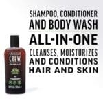 American Crew Shampoo, Conditioner & Body Wash for Men, 3-in-1, Tea Tree Scent, 33.8 Fl Oz - Image 3