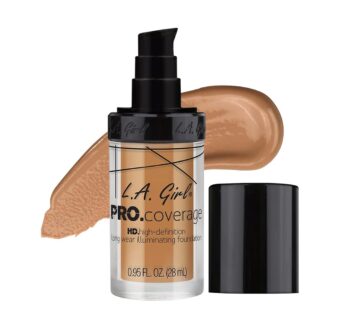 L.A. Girl Pro Coverage Liquid Foundation, Nude Beige, 0.95 Fl Oz