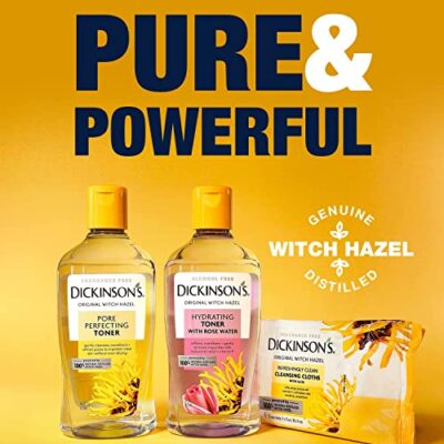 Dickinson's Enhanced Witch Hazel Hydrating Toner with Rosewater, Alcohol Free, 98% Natural Formula, 16 Fl Oz (Pack of 1) - Image 9