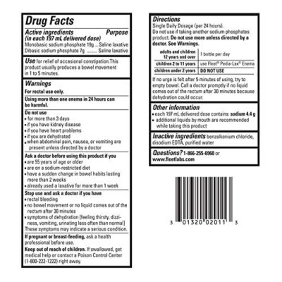 Fleet Laxative Saline Extra Enema for Adult Constipation, 7.8 fl oz, 3 Pack - Image 10