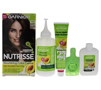 Garnier Nutrisse Nourishing Hair Color Creme, 434 Deep Chestnut Brown (Chocolate Chestnut) (Packaging May Vary)