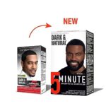 SoftSheen-Carson Dark & Natural Hair Color for Men 5 Minutes, Natural Looking Gray Coverage for Up To 6 Weeks, Shampoo-in Permanent Hair Dye, Jet Black, Ammonia Free, Jet Black - Image 2