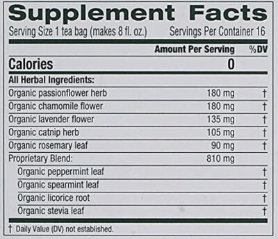 Traditional Medicinals Organic Cup of Calm Lavender Mint Herbal Tea, Calming & Relaxing, (Pack of 1) - 16 Tea Bags - Image 9