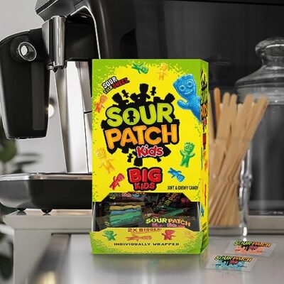 Sour Patch Kids Big Individually Wrapped Soft & Chewy Candy, 240 Count Box - Image 4