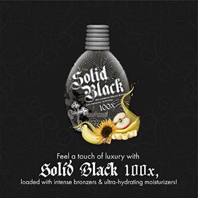 Millennium Tanning Solid Black 100X Indoor Tanning Lotion for Tanning Beds (13.5 Fluid Ounces) - Image 6