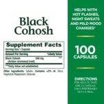 Nature's Bounty Black Cohosh Root Pills and Herbal Health Supplement, Natural Menopausal Support, 540 mg, 100 Capsules - Image 2