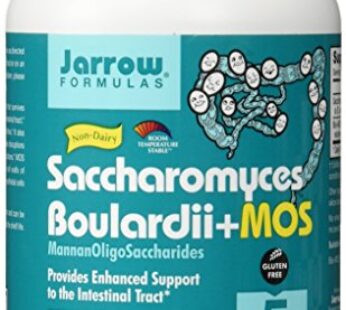 Jarrow Formulas Saccharomyces Boulardii Probiotics + MOS 5 Billion CFU Probiotic Yeast for Intestinal Health Support, Gut Health Supplements for Women and Men, 180 Veggie Capsules, 180 Day Supply