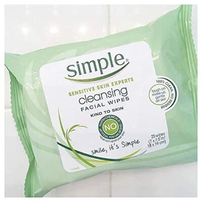 Simple Cleansing Facial Wipes (Boxed 6 packs x 25 wipes) Total 150 Wipes - Image 2