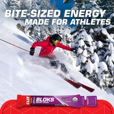 CLIF BLOKS - Mountain Berry Flavor - Energy Chews - Non-GMO - Plant Based - Fast Fuel for Cycling and Running - Quick Carbohydrates and Electrolytes - 2.12 oz. (18 Count) - Image 5