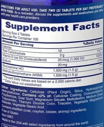 Osteo Bi-Flex Triple Strength Glucosamine 1500 mg, MSM 1500 mg with Vitamin D3 1000 UI Tablets, 200 Count (Pack of 1) - Image 2