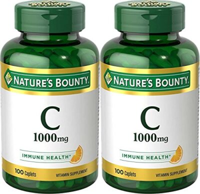 Nature's Bounty Vitamin C Pills and Supplement, Supports Immune Health, 1000mg,100 Count (Pack of 2)