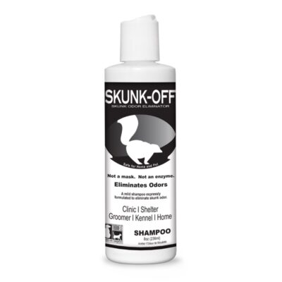 Skunk Off Pet Shampoo ? Ready to Use Skunk Odor Remover for Dogs, Cats, Home, Carpet, Car & More ? Non-Enzymatic Skunk Shampoo Dogs ? Pet Odor Eliminator for Skunk Odor (8 oz)