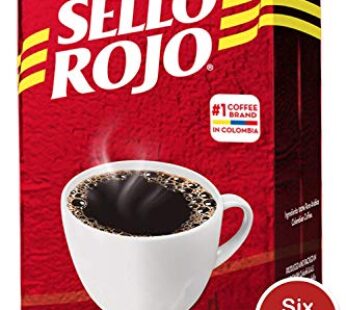 Sello Rojo, Tradicional Medium Roast Ground Coffee Bricks, 8.8 oz, Pack of 6