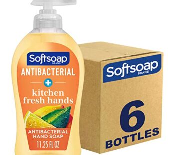 Softsoap Antibacterial Liquid Hand Soap, Kitchen Fresh Hand Soap, 11.25 Fl Oz (Pack of 6)