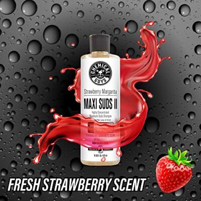 Chemical Guys CWS_1011_64 Maxi-Suds II Foaming Car Wash Soap (Works with Foam Cannons, Foam Guns or Bucket Washes) Safe for Cars, Trucks, Motorcycles, RVs & More, 64 oz (.5 Gallon), Strawberry Scent - Image 11