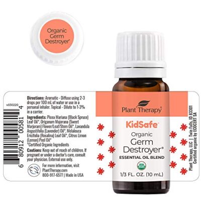 Plant Therapy KidSafe Organic Destroyer Essential Oil Blend 10 mL (1/3 oz) 100% Pure, Undiluted, Therapeutic Grade - Image 5