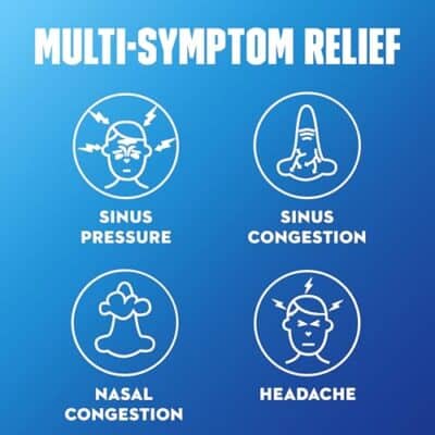 Mucinex Sinus Max Severe Congestion & Pain Relief, Maximum Strength Nasal & Sinus Relief, Decongestant for Adults, Acetaminophen Pain Reliever, Guaifenesin Expectorant and Mucus Removal, 20 Caplets - Image 3