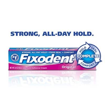 Fixodent Complete Original Denture Adhesive Cream, 2.4 oz, Pack of 2 - Image 10