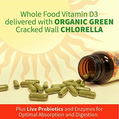 Garden Of Life D3 - Vitamin Code Whole Food Raw D3 Vitamin Supplement, 2000 Iu, Dairy and Gluten Free, Vegetarian, 120 Capsules D3 with Organic Green Cracked Wall Chlorella Plus Probiotics - Image 4