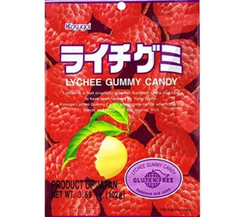 Kasugai Gummy Candy, Lychee, 3.59 Ounce