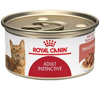 Royal Canin Adult Feline Health Nutrition Instinctive Thin Slices in Gravy Canned Wet Cat Food, 3 oz can (24-count)