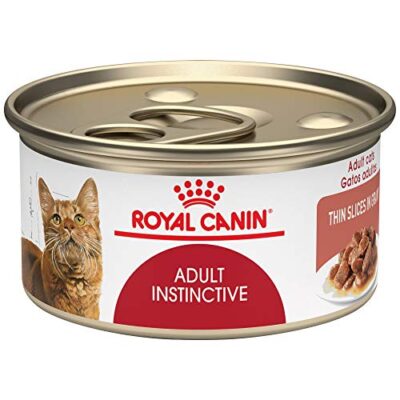 Royal Canin Adult Feline Health Nutrition Instinctive Thin Slices in Gravy Canned Wet Cat Food, 3 oz can (24-count)