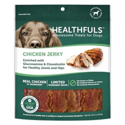 Healthfuls Chicken Jerky Dog Treats with Glucosamine & Chondroitin, 16oz - Image 7