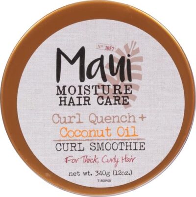 Maui Moisture Curl Quench + Coconut Oil Hydrating Curl Smoothie, Creamy Silicone-Free Styling Cream for Tight Curls, Braids, Twist-Outs & Wash & Go Styles, Vegan & Paraben-Free, 12 Ounce - Image 17