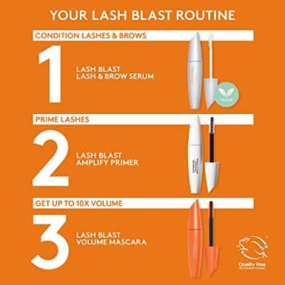 CoverGirl Lash Blast Volume Waterproof Mascara Makeup, Long-Wearing, Smudge-Proof, Cruelty Free, Very Black, 1 Count - Image 8