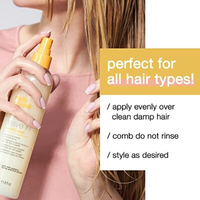 milk shake Leave-In Conditioner Spray Detangler for Natural Hair - Protects Color Treated Hair and Hydrates Dry Hair For Soft and Shiny Straight or Curly Hair, 11.8 Fl Oz - Image 8