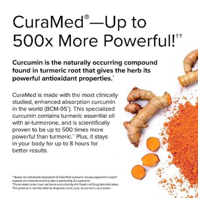 Terry Naturally CuraMed 750 mg Curcumin Complex - 120 Softgels - Superior Absorption BCM-95 - Non-GMO, Gluten Free, Halal - 120 Servings - Image 5