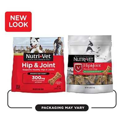 Nutri-Vet Hip & Joint Biscuits for Dogs - Tasty Dog Glucosamine Treat & Dog Joint Supplement - Large Sized Biscuit with 300mg Glucosamine - 6 lb - Image 8