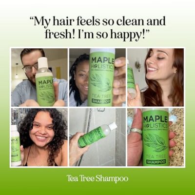 Clarifying Shampoo for Build Up & Oily Hair - Tea Tree Shampoo for Men and Women with Rosemary Essential Oil for Oily Hair and Scalp - Color Safe Vegan Sulfate Silicone & Paraben Free (10 Fl Oz) - Image 2