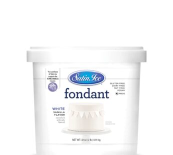 Satin Ice White Fondant, Vanilla, 2 Pounds