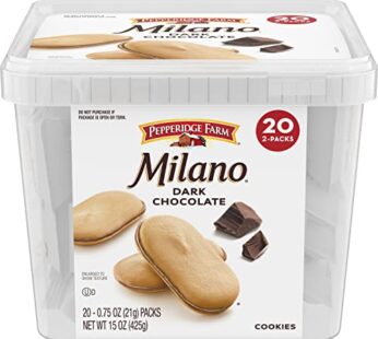 Pepperidge Farm Milano Cookies, Dark Chocolate, 20 Packs, 2 Cookies per Pack