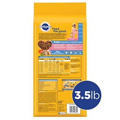 Pedigree Puppy Dry Puppy Food, Chicken, Rice, and Vegetable Flavor, 3.5 lb. Bag - Image 2