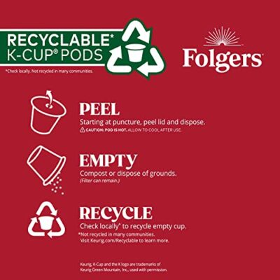 Folgers Colombian Decaf Medium Roast Coffee, 72 Keurig K-Cup Pods - Image 4