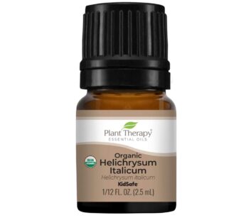 Plant Therapy Organic Helichrysum Italicum Essential Oil for skin 100% Pure, USDA Certified Organic, Undiluted, Natural Aromatherapy for Diffusion, Therapeutic Grade 2.5 mL (1/12 oz)