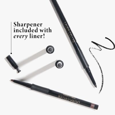 LAURA GELLER NEW YORK INKcredible Gel Eyeliner - Blackbird - Waterproof Smudge-proof Eyeliner Pencil - Built in Sharpener - Image 4