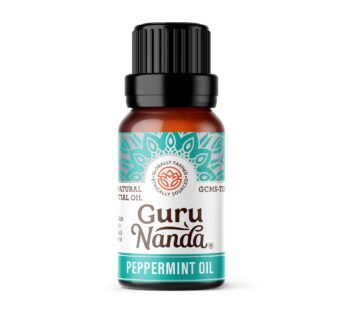 GuruNanda Peppermint Essential Oil, 100% Pure, Natural & Undiluted Aromatherapy Oil for Diffusers & DIY Recipes, Promotes Mental Clarity (0.5 Fl Oz)