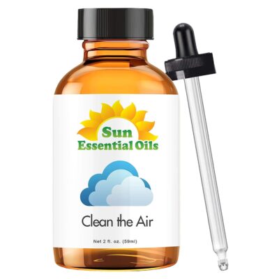 Sun Essential Oils - Clean The Air Essential Oil (Huge 2 Ounce Bottle) Bulk - Aromatherapy Oils