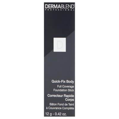 Dermablend Quick-Fix Body Makeup Full Coverage Foundation Stick, Water-Resistant Body Concealer for Imperfections & Tattoos, 0.42 Oz - Image 7