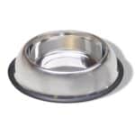 Van Ness Pets Medium Non Tip Stainless Steel Dog Bowl, 32 OZ Food and Water Dish, Wide Base Prevents Spills