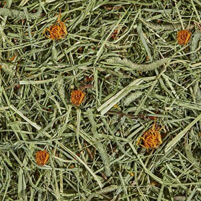 Kaytee All Natural Timothy Hay Plus Marigolds for Guinea Pigs, Rabbits & Other Small Animals, 24 Ounce - Image 2