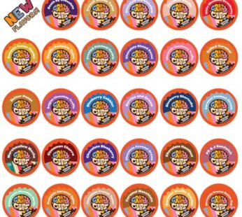 Crazy Cups Flavored Coffee in Single Serve Coffee Pods – Flavor Coffee Variety Pack Chocolate 40 Count