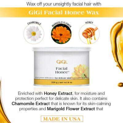 GiGi Facial Honee Wax 226g/8oz - Image 5